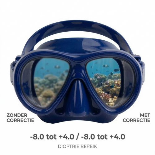 Kindersnorkelbril op Sterkte Blauw