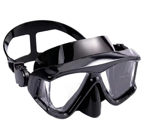 Snorkelbril op Sterkte Zwart — Hoofdafbeelding (1/4) — op sterkte, snorkel- en duikmaskers — Optidive